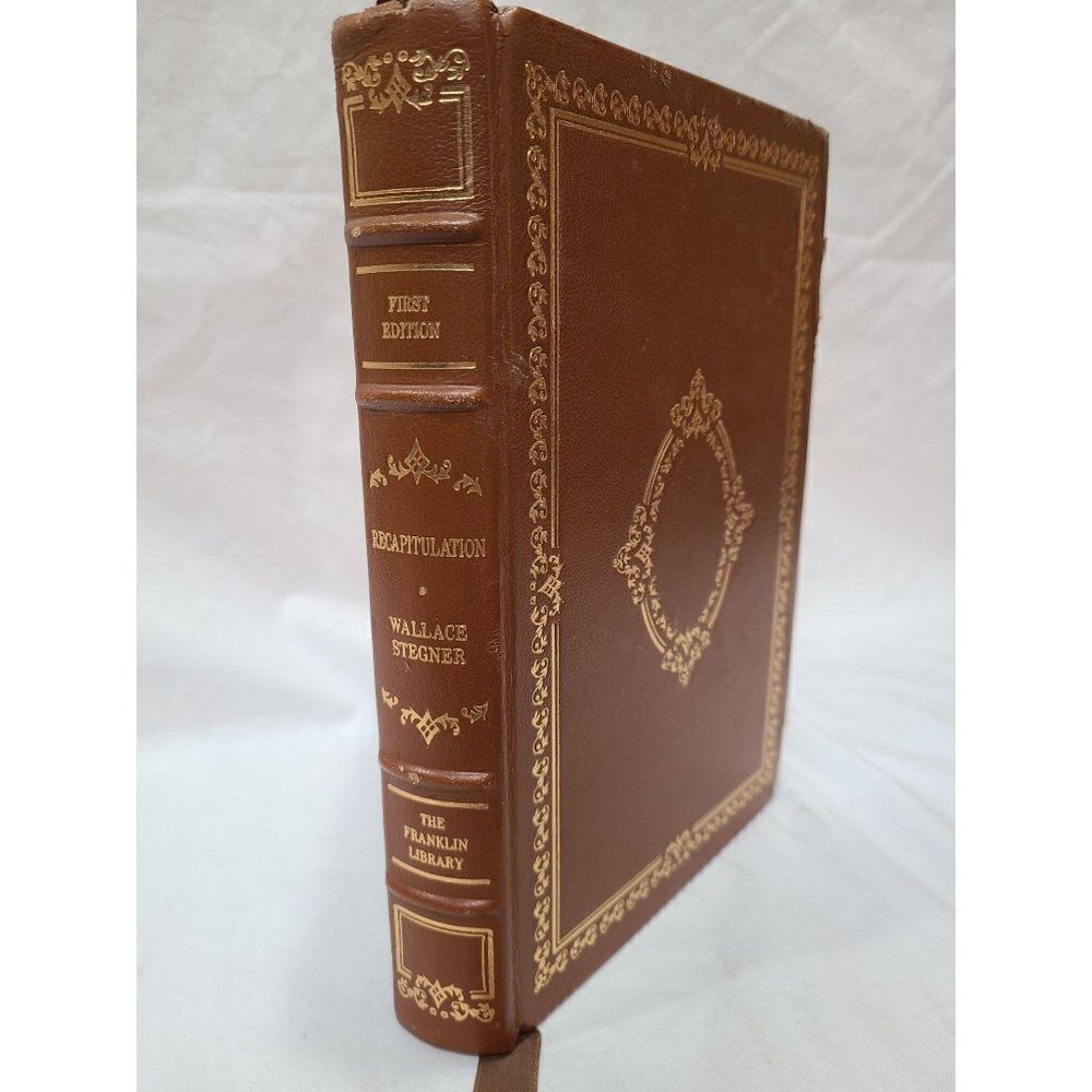 Recapitulation by Wallace Stegner Franklin Library First Edition‎ Leather Bound